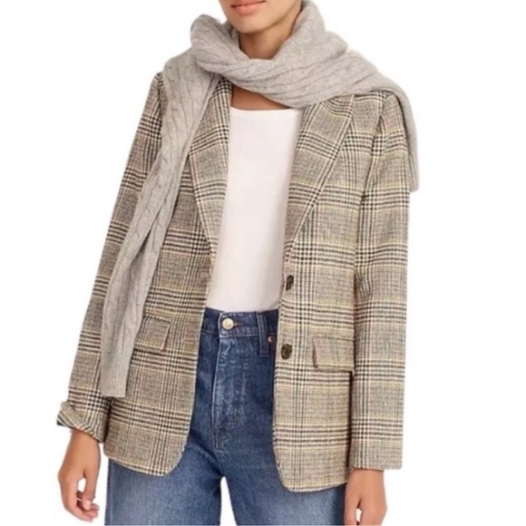 J.Crew Sommerset Blazer Houndstooth Wool Brown Academia Moon British Cloth 2 - Picture 16 of 16